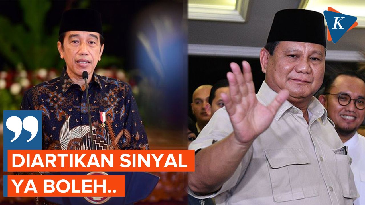 Jokowi Tak Masalah Dianggap Beri Sinyal Dukungan ke Prabowo