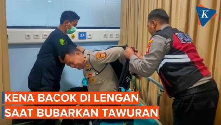 Polisi Kena Bacok Saat Bubarkan Tawuran di Jaktim