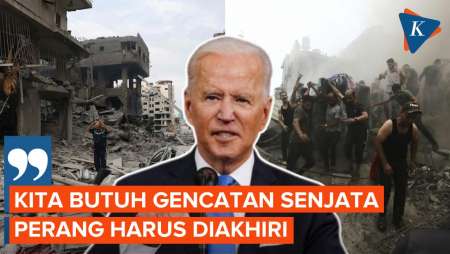 Biden Sebut Perang Harus Diakhiri Usai Korban Tewas di Gaza Lampaui 43.000 Jiwa