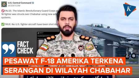 Iran Tembak Jatuh Jet Tempur F-18 AS, CENTCOM Bantah!