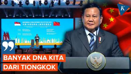 Bicara Hubungan Indonesia-China, Prabowo: DNA Kita Banyak dari Tiongkok