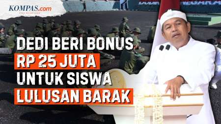 Dedi Mulyadi Beri Bonus Uang Rp 25 Juta ke Siswa Lulusan Barak TNI
