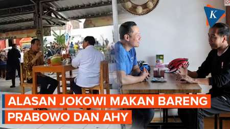 Jokowi Ungkap Alasan Makan Bareng Prabowo dan AHY