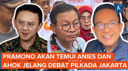 Pramono Anung Bakal Temui Ahok dan Anies Jelang Debat Perdana