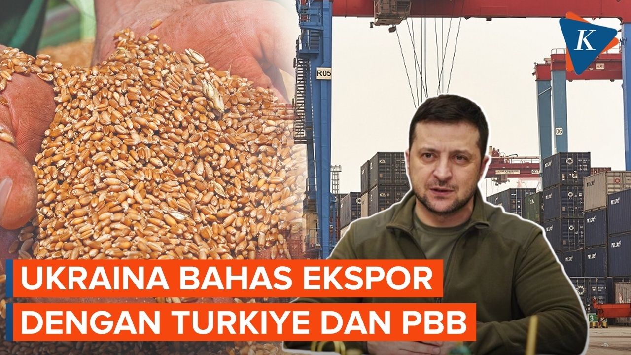Zelensky Sebut Ukraina Sedang Berbicara dengan Turkiye dan PBB tentang Ekspor Biji-bijian