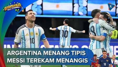 Menang Dramatis, Messi Menangis Setelah Argentina Kalahkan Mesir