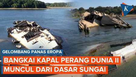 Bangkai Kapal Nazi hingga Fosil Mamut Bermunculan Usai Sungai di Eropa Mengering