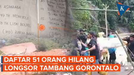 Longsor Tambang Emas Gorontalo: 20 Tewas, 51 Orang Hilang