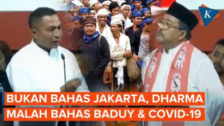 Momen Dharma Pongrekun Bahas Pelestarian Budaya Baduy di Debat Pilkada Jakarta 2024