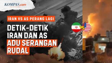 Detik-detik Adu Serangan Rudal Iran Vs AS
