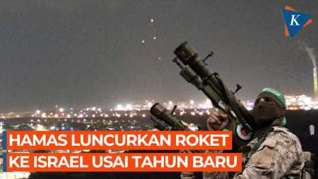 Detik-detik Rentetan Roket Meluncur dari Jalur Gaza ke Israel Usai Tahun Baru