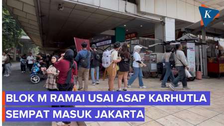 Situasi Blok M Setelah Kabut Asap Karhutla Sempat Masuk Ke Jakarta