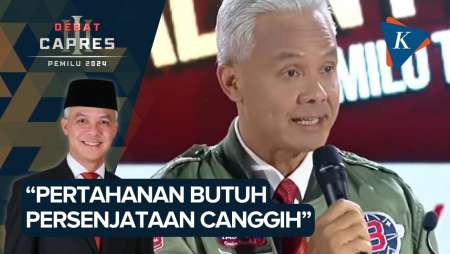 Buka Debat, Ganjar Janji Indonesia Bakal Punya Rudal Hipersonik