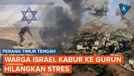 Warga Israel Kabur Ke Gurun, Hilangkan Stres Akibat Perang