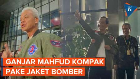 Momen Ganjar dan Mahfud Tiba di KPK Hadiri Paku Integritas