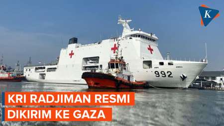 KRI Radjiman TNI AL Berangkat ke Gaza, Bawa Misi Kemanusiaan