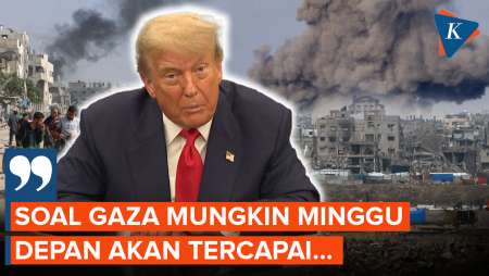 Soal Peluang Gencatan Senjata Gaza, Trump: Mungkin Minggu Depan