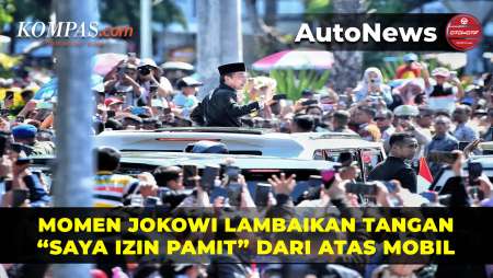 Pamit ke Solo, Jokowi Lambaikan Tangan dari Sunroof Maung MV3 Garuda Limousine