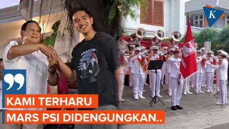 Kaesang Terharu Disambut Marching Band di Rumah Prabowo