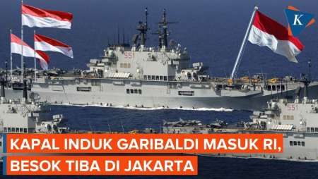 Kapal Induk Giuseppe Garibaldi Sudah Masuk Indonesia, Besok Tiba Di Jakarta
