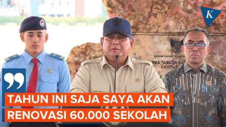 Prabowo Targetkan Renovasi 60.000 Sekolah Di Indonesia Tahun Ini