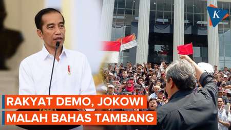 Rakyat Demo Kawal Putusan MK di DPR RI, Jokowi Malah Bahas Tambang di Istana