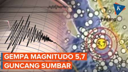 Gempa M 5,7 Guncang Sumbar Pagi Ini, BMKG Pastikan Tak Berpotensi Tsunami