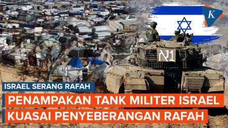 Penampakan Tank dan Pasukan Israel yang Kuasai Penyeberangan Rafah Gaza