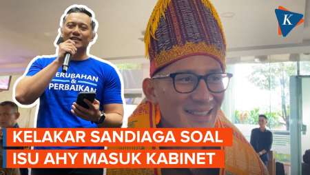 Ditanya AHY Cocok Jadi Menteri? Sandiaga Uno: Ganteng Sih