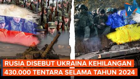 Rusia Disebut Ukraina Kehilangan 430 Ribu Tentara Selama Perang di 2024