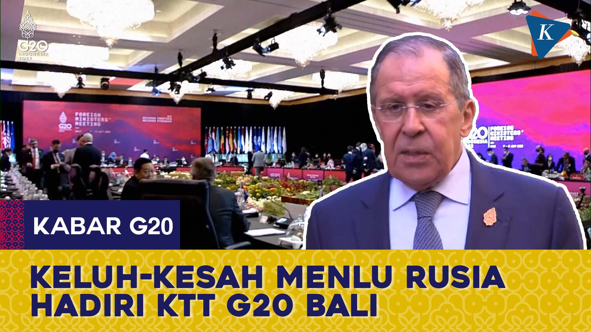 Menlu Rusia Merasa KTT G20 di Bali Tidak Digunakan Sesuai Tujuan
