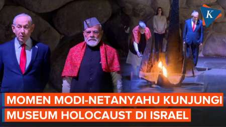 India-Israel "Mesra", Modi Nyalakan Api Abadi Bersama Netanyahu