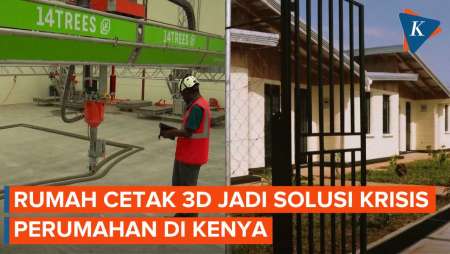 Proses Pembuatan Rumah Cetak 3D di Kenya, Pakai Printer Raksasa