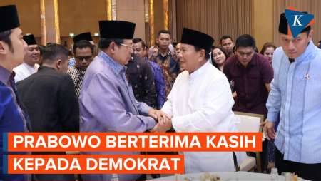 Diundang Bukber Demokrat, Prabowo: Terima Kasih atas Perjuangan Luar Biasa pada Kampanye Kemarin