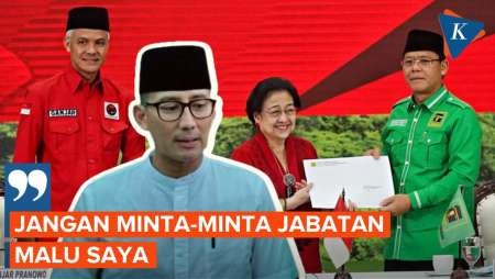 Tak Kunjung Dipinang Ganjar Jadi Cawapres, Sandiaga Ogah 