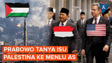 Prabowo ke Menlu AS Tanya Solusi Konflik Palestina, Blinken: Kita Sedang Bekerja Keras