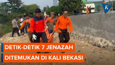 Detik-detik Penemuan 7 Jenazah Laki-laki di Kali Bekasi