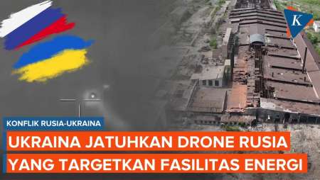 Ukraina Jatuhkan 59 dari 76 Drone Rusia yang Menargetkan Fasilitas Energi