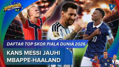 Top Skor Piala Dunia 2026 Jelang Argentina Vs Mesir, Kans Messi Jauhi Mbappe-Haaland