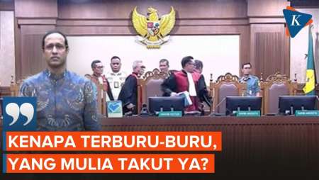 Hakim Langsung Keluar Usai Baca Vonis Nadiem, Kuasa Hukum: Takut Ya?