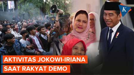 Aktivitas Jokowi-Iriana di Tengah Aksi Tolak RUU Pilkada