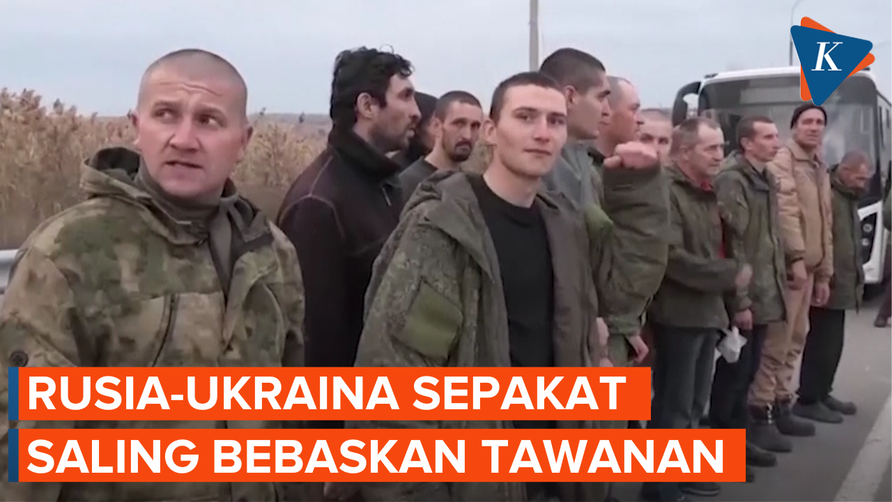 Detik-detik Tawanan Militer Rusia-Ukraina Menghirup Udara Bebas