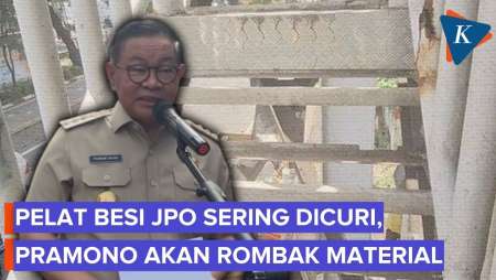 Pelat Besi Sering Hilang, Pramono Minta JPO Jakarta Pakai Material Anti-maling