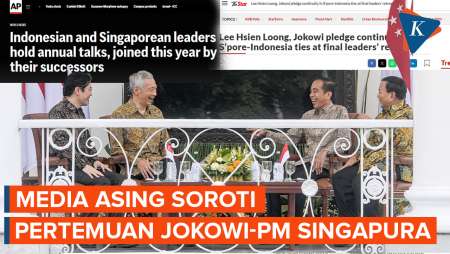 Media Internasional Soroti Pertemuan Jokowi-PM Singapura Bersama Para Penerusnya