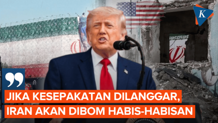 Trump Ancam Bom Iran Habis-habisan Jika Langgar Kesepakatan Damai