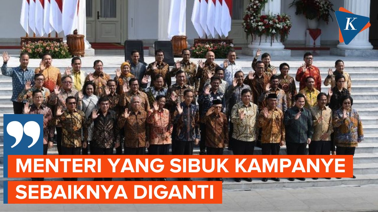 Jokowi Diminta Reshuffle Menteri yang Sibuk Kampanye Jelang 2024