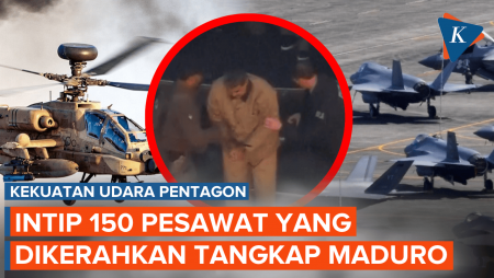 150 Pesawat Dikerahkan AS Saat Tangkap Maduro, Ada Jet Siluman Sampai Bomber!