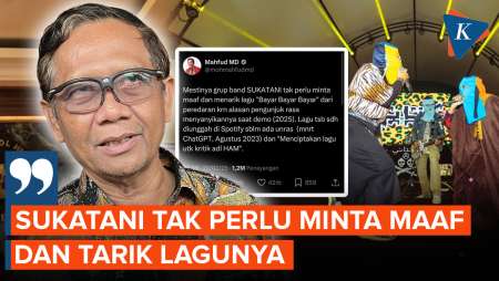 Kata Mahfud MD soal Gaduh Sukatani: Tak Perlu Minta Maaf...