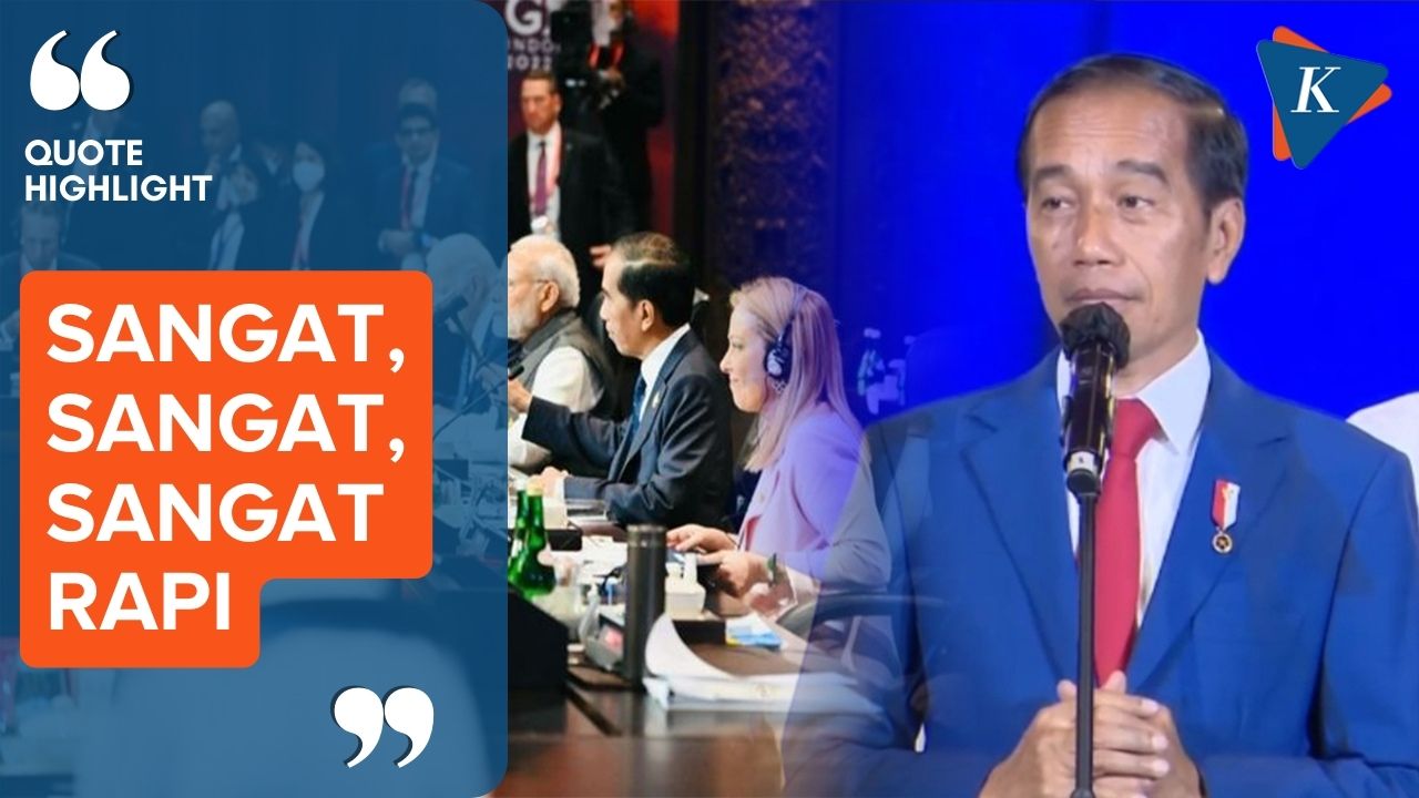 Ucapan Terima Kasih Jokowi kepada Panitia KTT G20