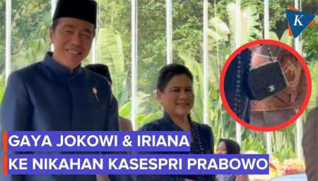 Jokowi Hadiri Nikahan Kasespri Prabowo, Iriana Pakai Tas Chanel